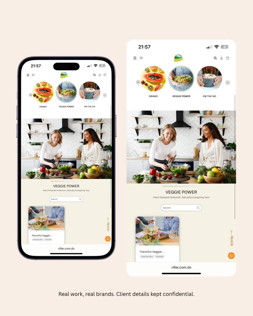 E-commerce website · Wholesale distribution (mobile)